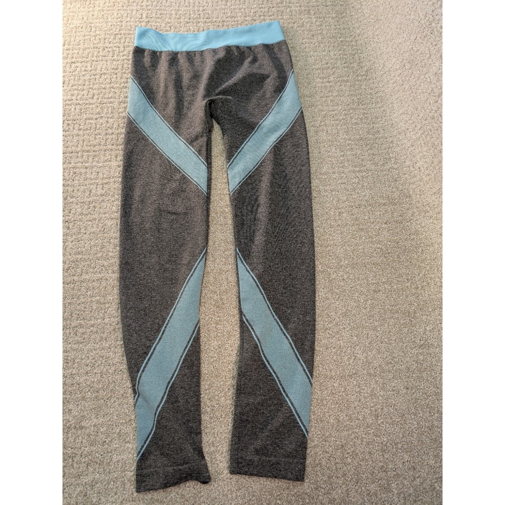 Xersion Leggings Womens Size M Yoga Pants Teal Gray Fitted